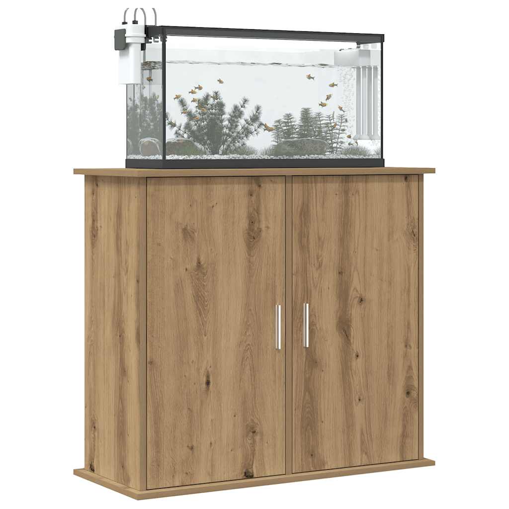 Vidaxl aquariumstandaard artisan eikenhout 81x36x73 cm bewerkt hout