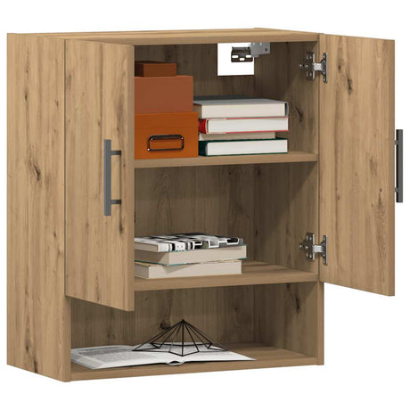 Vidaxl wandkast 60x31x70 cm bewerkt hout artisanaal eikenkleur