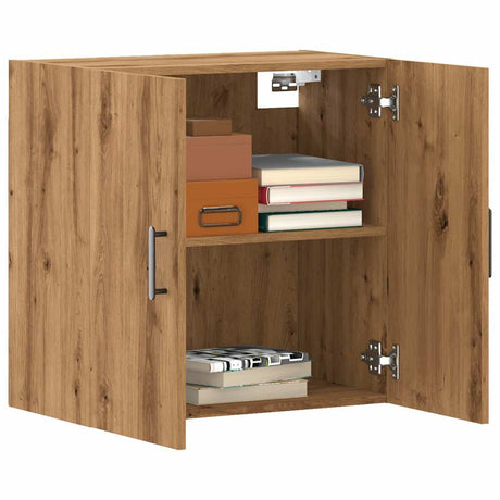 Vidaxl wandkast 60x31x60 cm bewerkt hout artisanaal eikenkleurig