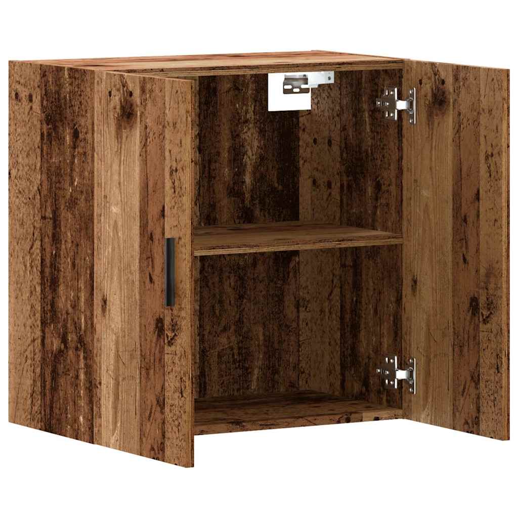 Vidaxl wandkast 60x31x60 cm bewerkt hout oud houtkleurig
