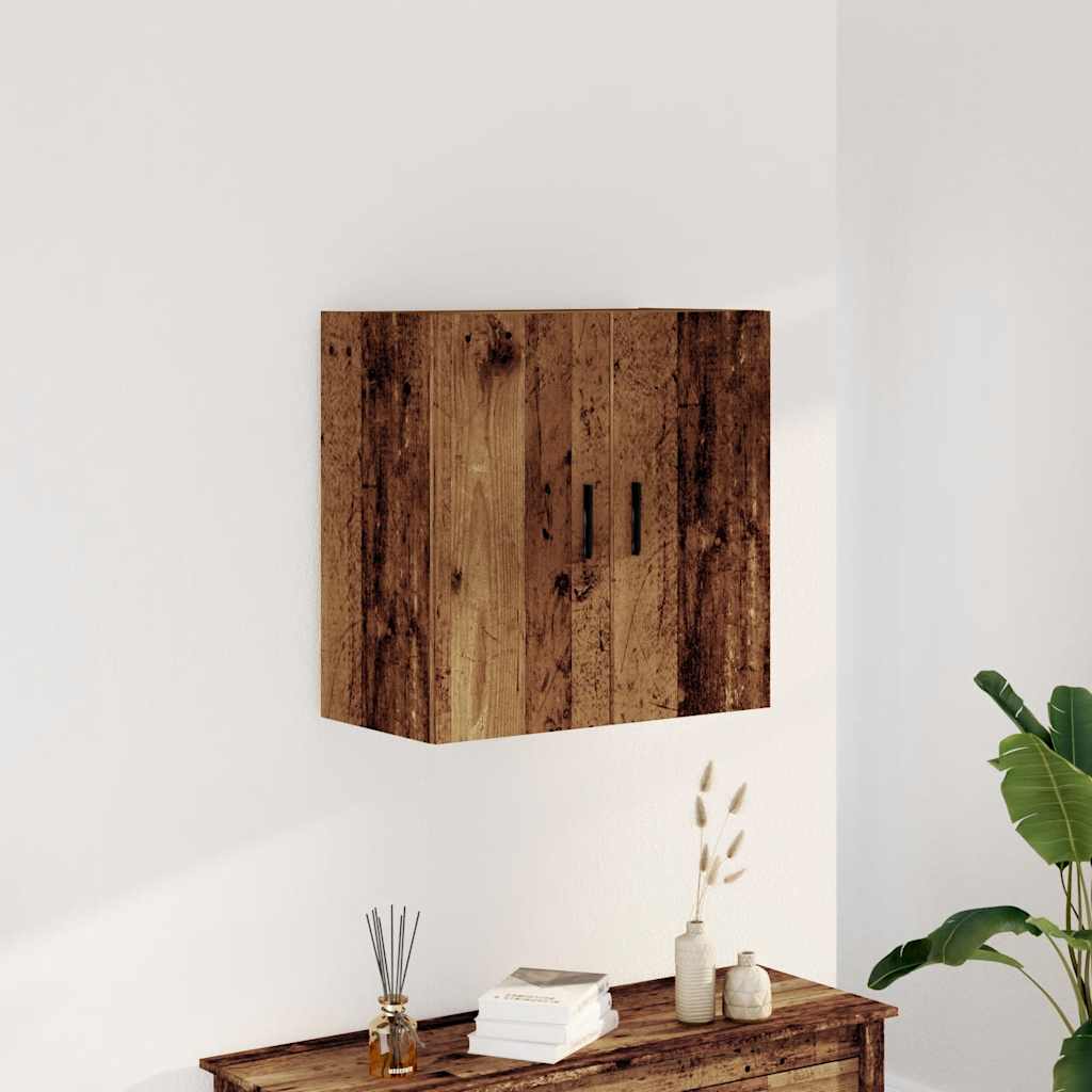 Vidaxl wandkast 60x31x60 cm bewerkt hout oud houtkleurig