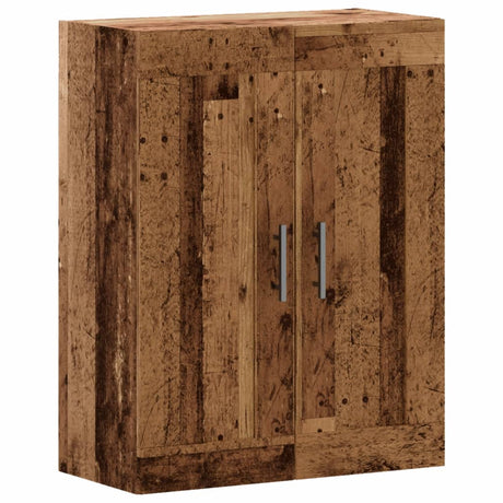 Vidaxl wandkast 69,5x34x90 cm bewerkt hout oud houtkleurig