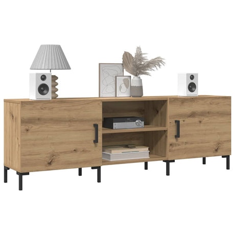 Vidaxl tv-meubel 150x30x50 cm bewerkt hout artisanaal eikenkleurig