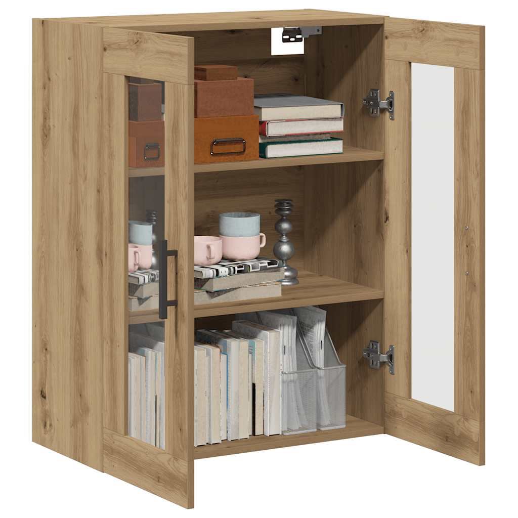 Vidaxl dressoir 69,5x34x90 cm bewerkt hout artisanaal eikenkleur