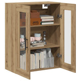 Vidaxl dressoir 69,5x34x90 cm bewerkt hout artisanaal eikenkleur