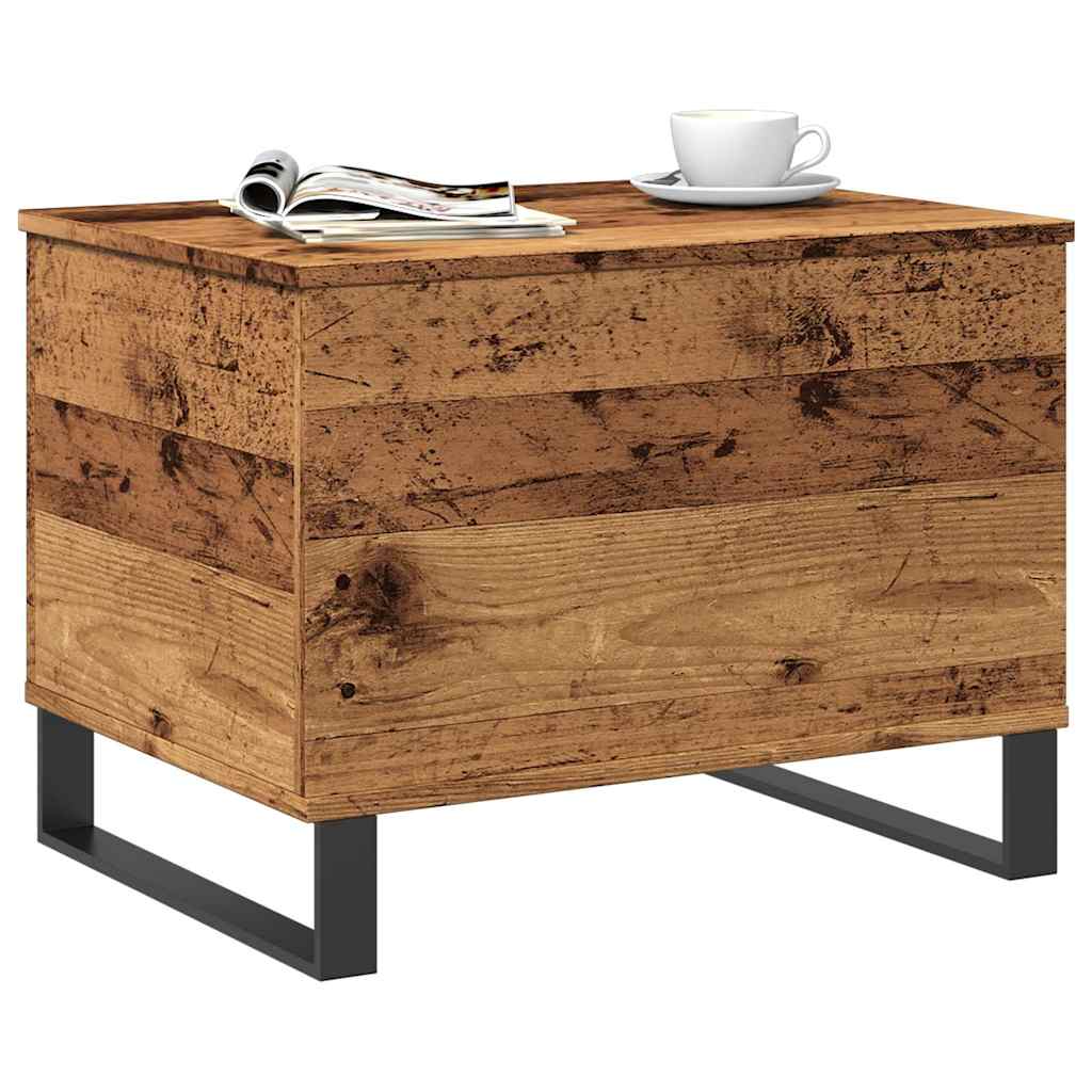 Vidaxl salontafel 60x44,5x45 cm bewerkt hout oud houtkleurig