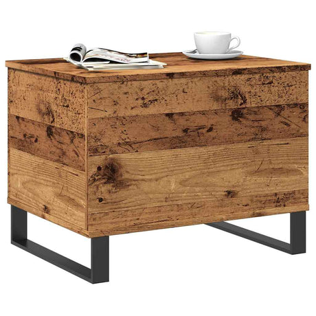 Vidaxl salontafel 60x44,5x45 cm bewerkt hout oud houtkleurig