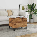 Vidaxl salontafel 60x44,5x45 cm bewerkt hout oud houtkleurig