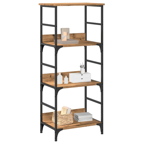 Vidaxl boekenkast 50x33x117,5 cm bewerkt hout artisanaal eikenkleur