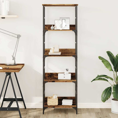 Vidaxl boekenkast 50x33x153 cm bewerkt hout oud houtkleurig