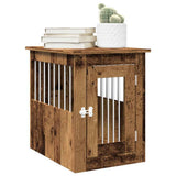 Vidaxxl Hundebox 45x62x59 cm aus handgefertigtem Holz, altholzfarben