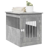 Vidaxxl Hundebox 55x75x65 cm Holzwerkstoff Betongrau