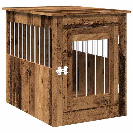 Vidaxxl Hundebox 55x75x65 cm fertiges Holz, altholzfarben
