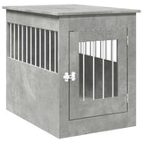 Vidaxl Hundebox 55 x 80 x 68 cm Holzwerkstoff Betongrau