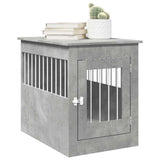 Vidaxl Hundebox 55 x 80 x 68 cm Holzwerkstoff Betongrau