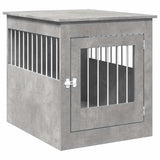 Vidaxxl Hundebox 64,5x80x71 cm Holzwerkstoff Betongrau