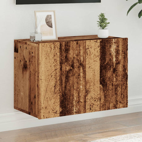 Vidaxl tv-meubel wandgemonteerd 60x30x41 cm oud houtkleurig