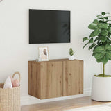 Vidaxl tv-meubel wandgemonteerd 60x30x41 cm artisanaal eikenkleurig