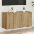 Vidaxl tv-meubel wandgemonteerd 80x30x41 cm artisanaal eikenkleurig