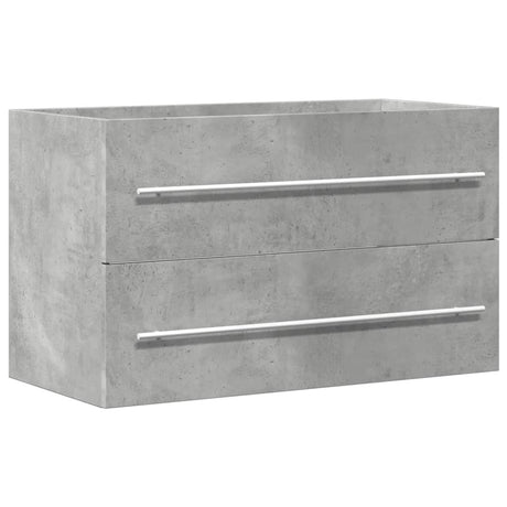 Vidaxl wastafelkast 80x38,5x48 cm bewerkt hout betongrijs
