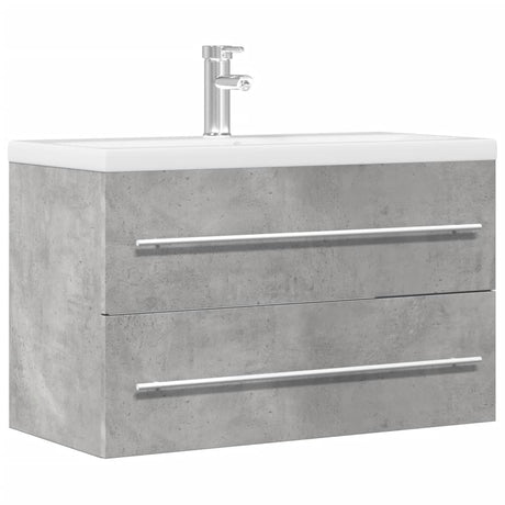 Vidaxl wastafelkast 80x38,5x48 cm bewerkt hout betongrijs