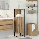 Vidaxl badkamerkast 33x33x120,5cm bewerkt hout artisanaal eikenkleurig