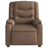 Vidaxl fauteuil verstelbaar stof bruin