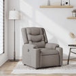 Vidaxl fauteuil verstelbaar stof taupe