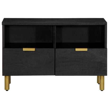 Vidaxl tv-meubel 70x33x46 cm bewerkt hout zwart