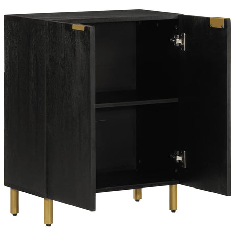 Vidaxl dressoir 60x33x75 cm bewerkt hout zwart