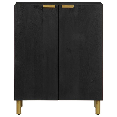 Vidaxl dressoir 60x33x75 cm bewerkt hout zwart