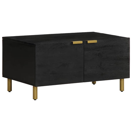 Vidaxl salontafel 80x50x40 cm bewerkt hout zwart
