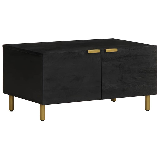 Vidaxl salontafel 80x50x40 cm bewerkt hout zwart