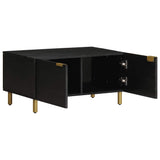 Vidaxl salontafel 80x50x40 cm bewerkt hout zwart
