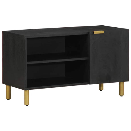 Vidaxl tv-meubel 80x33x46 cm bewerkt hout zwart