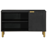 Vidaxl tv-meubel 80x33x46 cm bewerkt hout zwart