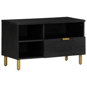 Vidaxl tv-meubel 80x33x46 cm bewerkt hout zwart