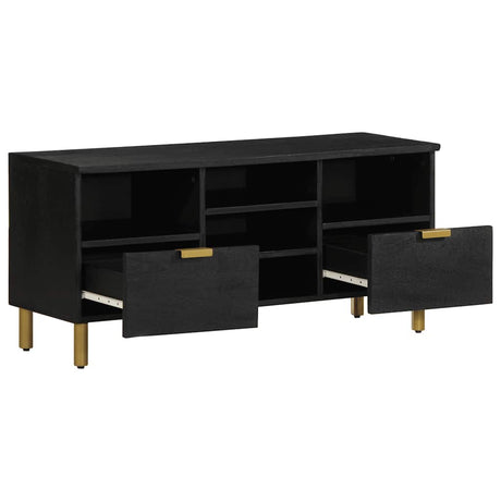 Vidaxl tv-meubel 100x33x46 cm bewerkt hout zwart