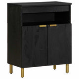 Vidaxl dressoir 60x33x75 cm bewerkt hout zwart