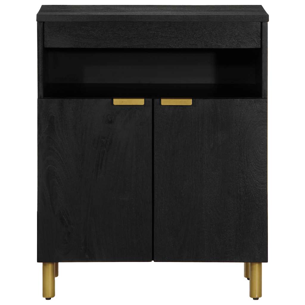 Vidaxl dressoir 60x33x75 cm bewerkt hout zwart