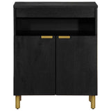 Vidaxl dressoir 60x33x75 cm bewerkt hout zwart