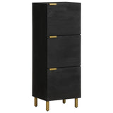 Vidaxl hoge kast 40x33x110 cm bewerkt hout zwart