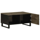 Vidaxl salontafel 80x50x40 cm massief mangohout zwart