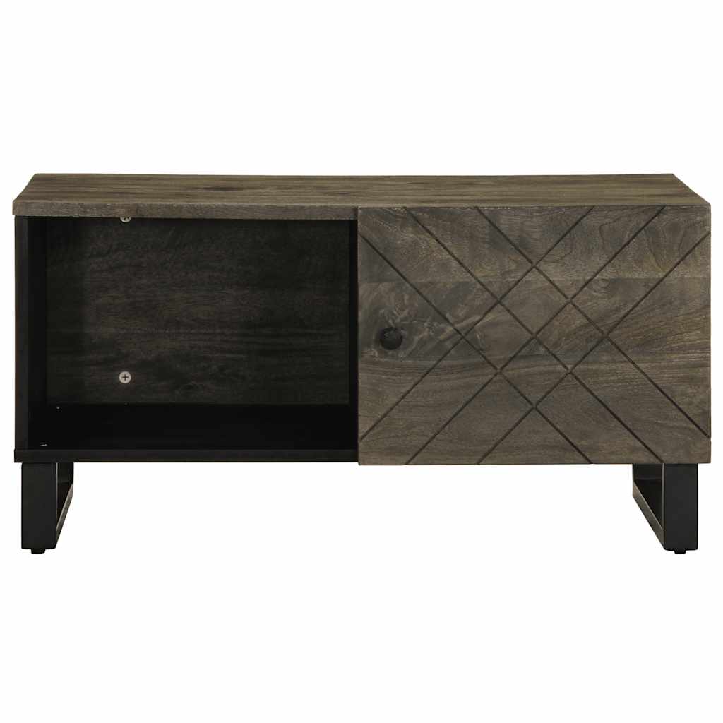 Vidaxl salontafel 80x50x40 cm massief mangohout zwart