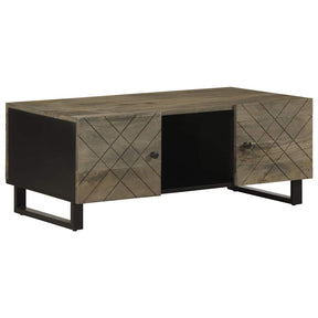 Vidaxl salontafel 100x54x40 cm massief mangohout zwart