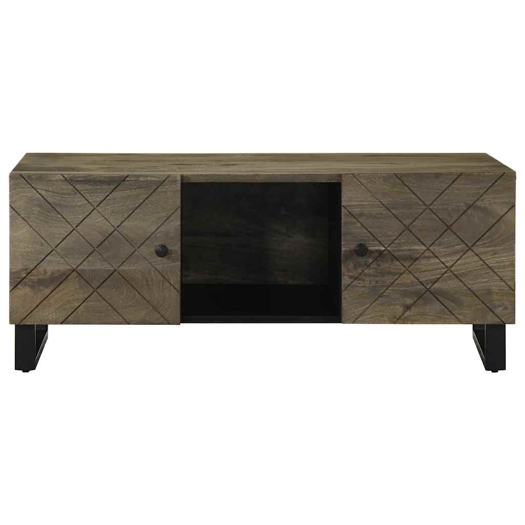 Vidaxl salontafel 100x54x40 cm massief mangohout zwart