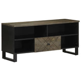 Vidaxl tv-meubel 100x33x46 cm massief mangohout zwart
