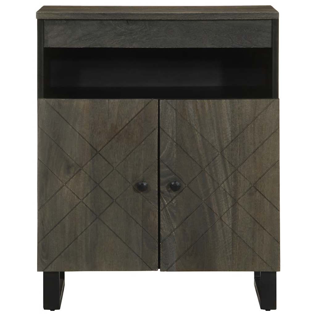 Vidaxl dressoir 60x33x75 cm massief mangohout zwart