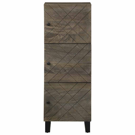 Vidaxl hoge kast 40x33x110 cm massief mangohout zwart