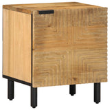 Vidaxl nachtkastjes 2 st 40x33x46 cm massief mangohout bruin